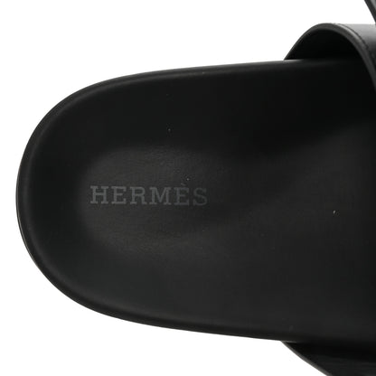 Hermes Calfskin Medor Studded Womens Chypre Sandals 39 Black 8 of 9