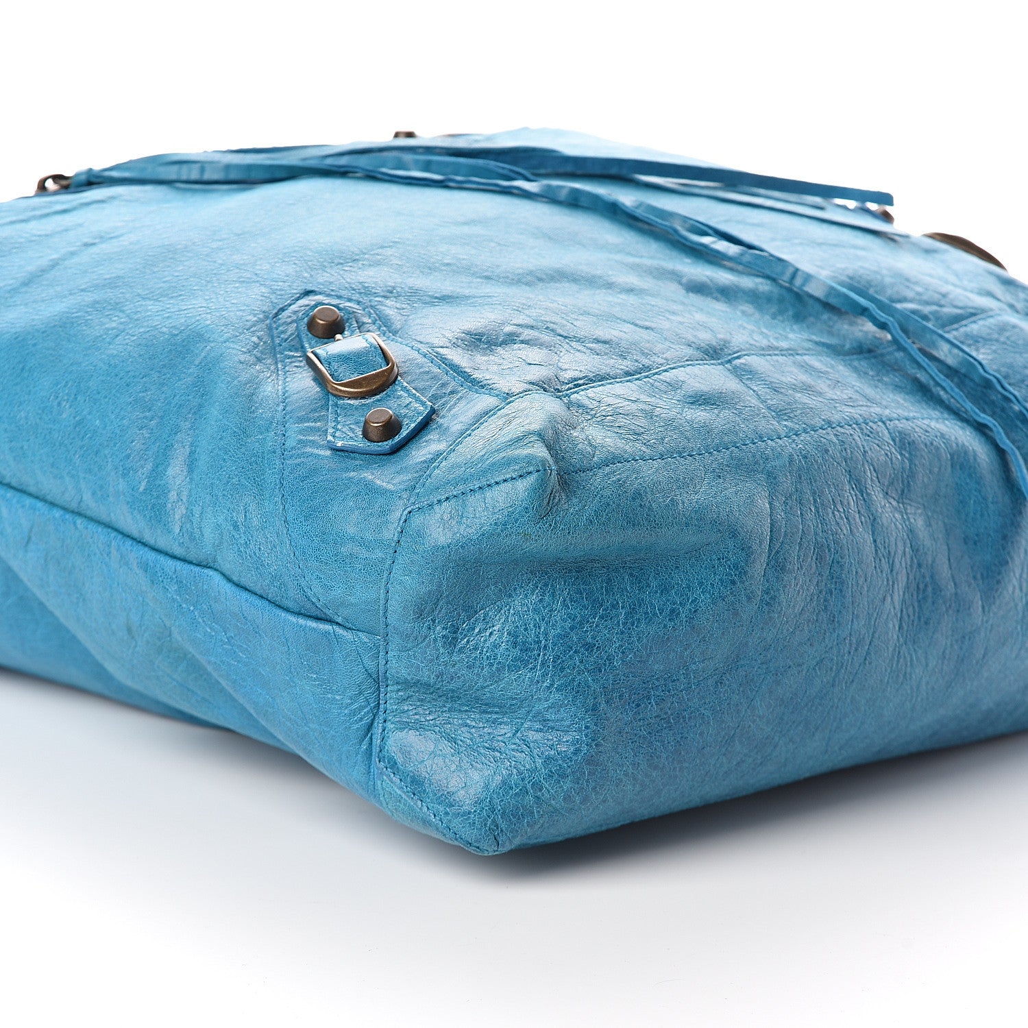 Balenciaga Agneau Classic Hardware Day Hobo Aquamarine 7 of 8