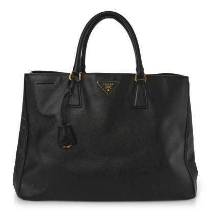 Prada Saffiano Lux Extra Large Galleria Double Zip Tote Black 1 of 10