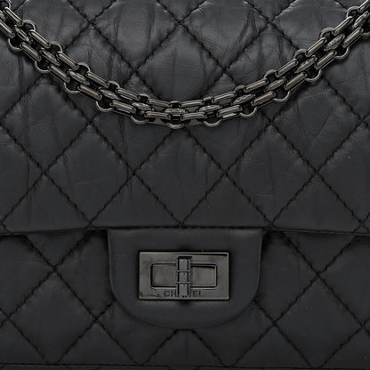 Chanel Aged Calfskin Quilted 2.55 Reissue 225 Flap So Black 8 of 11