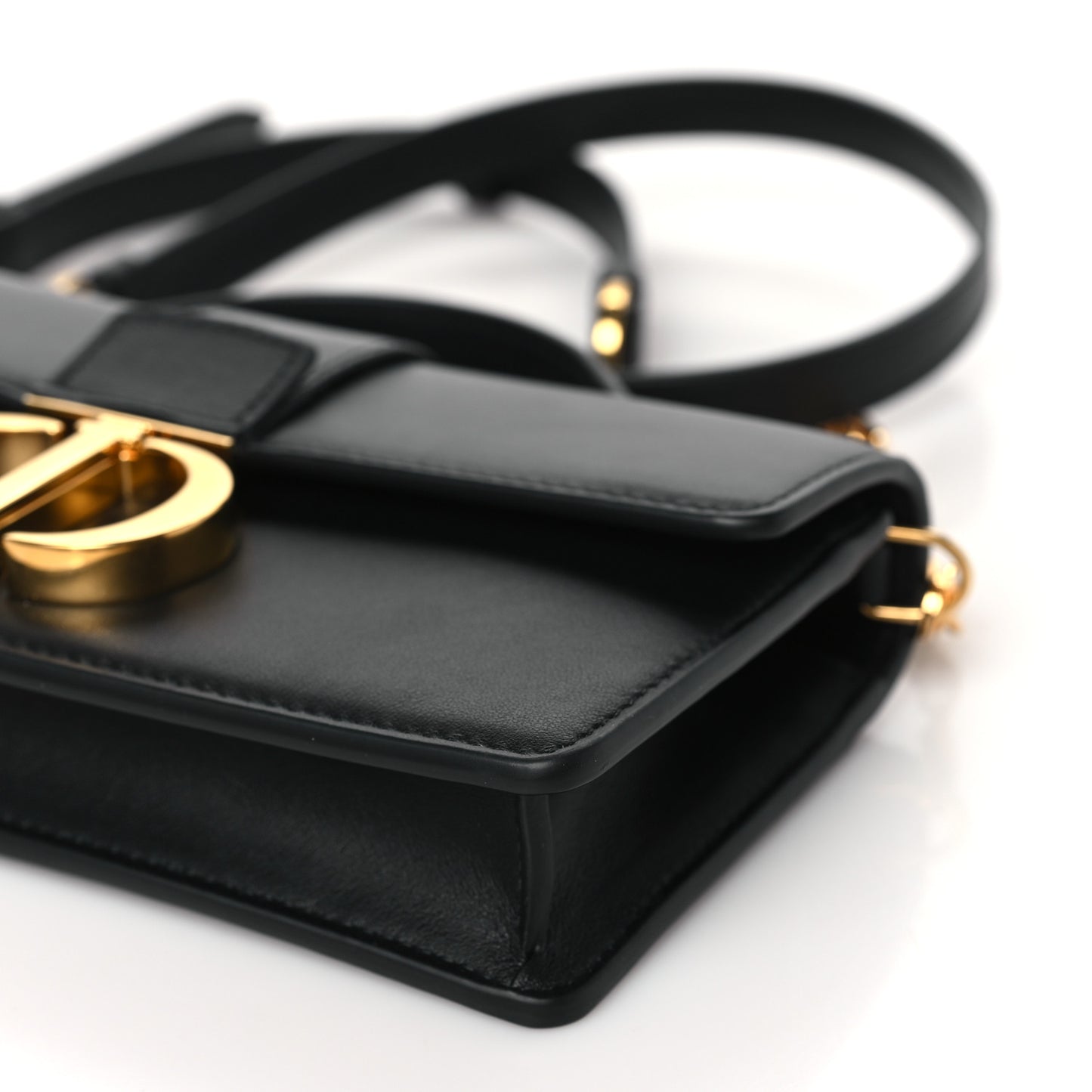 Smooth Calfskin Miss Montaigne Mini Flap Black Black