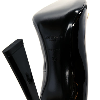 Saint Laurent Vernice Grupy Silvana 110mm Pumps 38 Oro Antico Black 8 of 10
