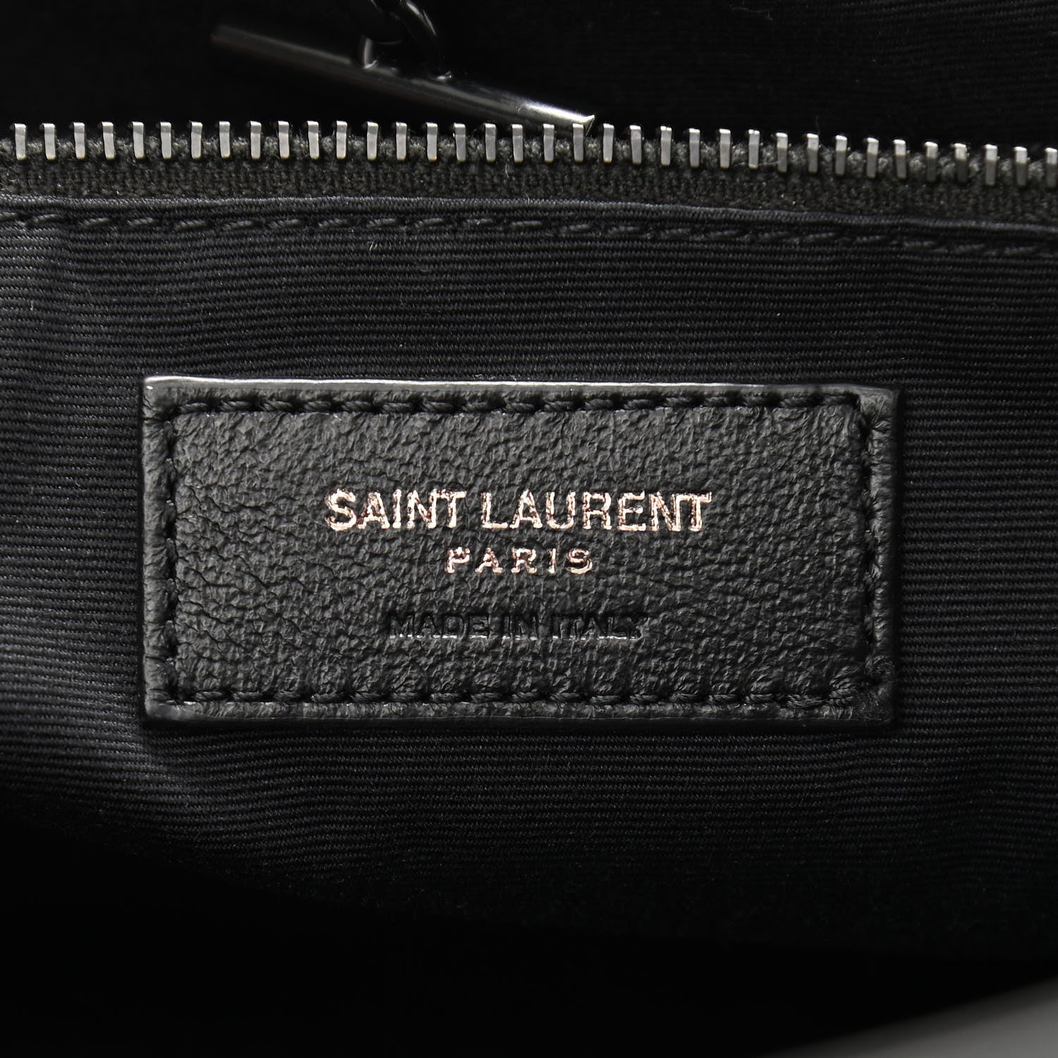 Saint Laurent Vintage Lambskin Chevron Monogram Medium Nolita Black 6 of 12
