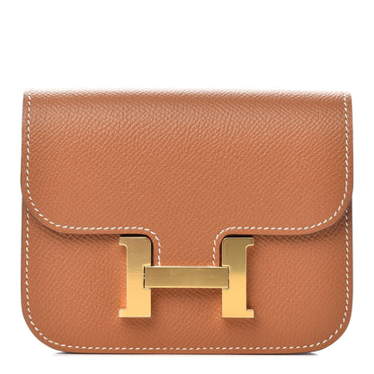Hermes Epsom Constance Slim Wallet Gold 1 of 8