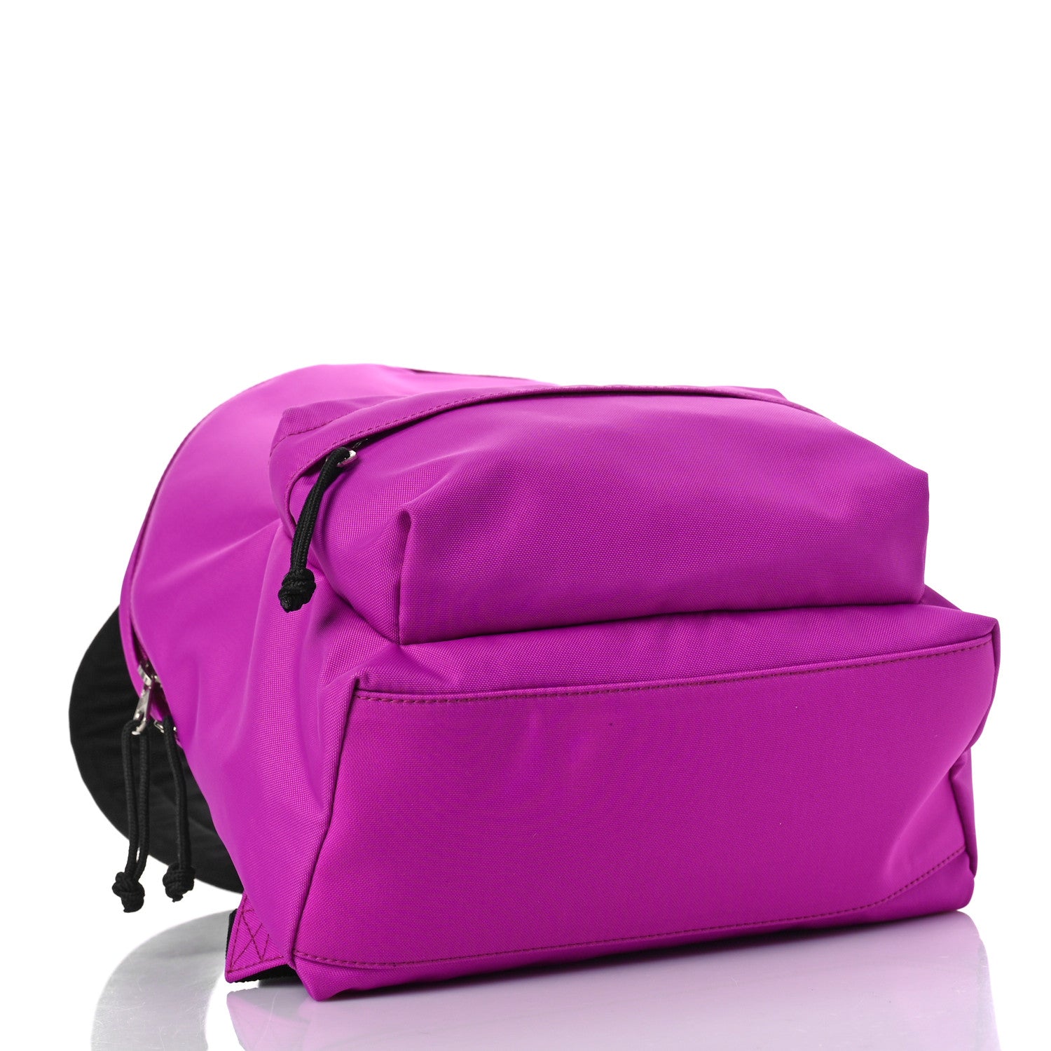 Balenciaga Sport Nylon Logo Embroidered S Wheel Backpack Fuchsia Black 4 of 8