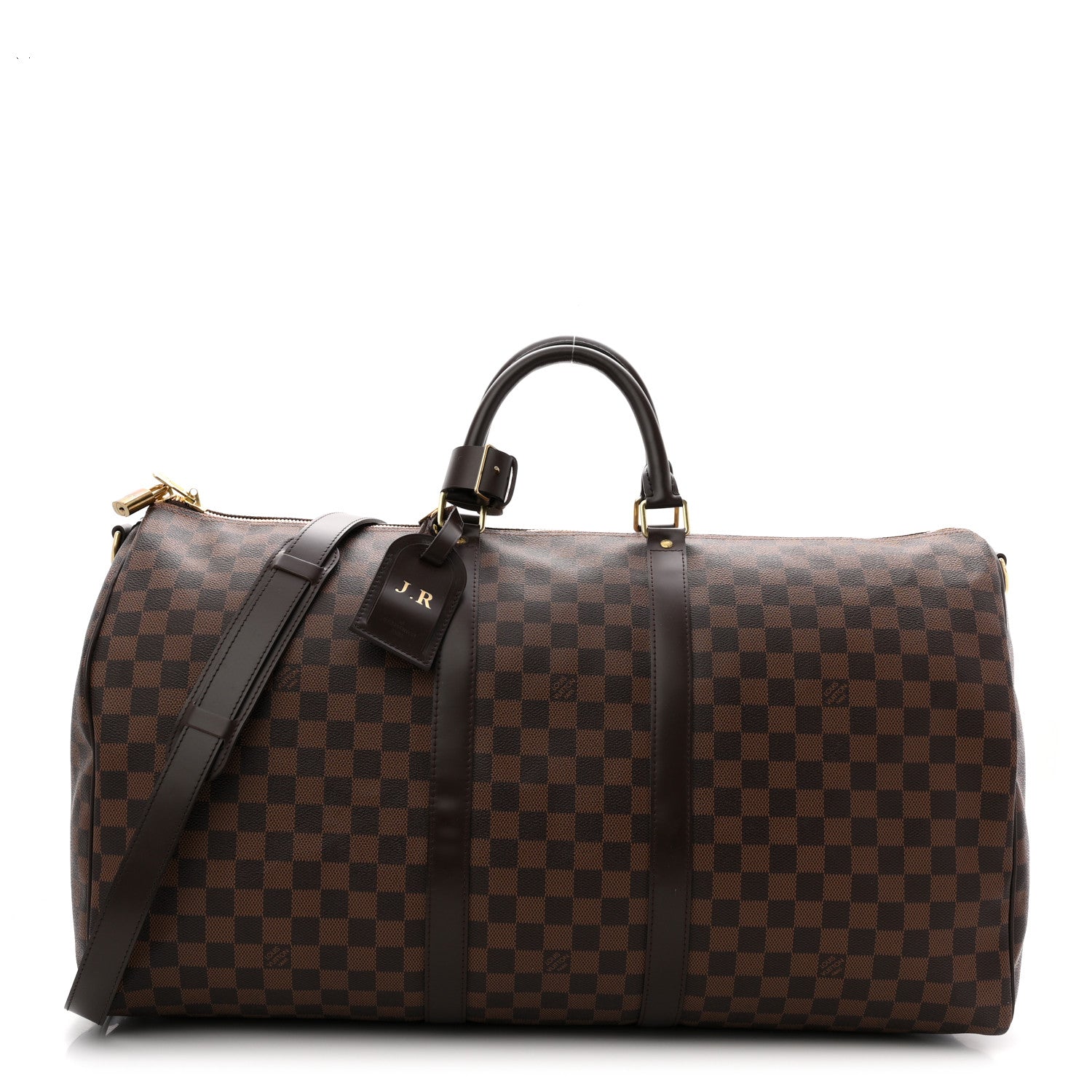 Louis Vuitton Damier Ebene Keepall Bandouliere 55 1 of 11