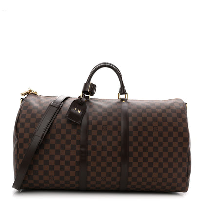 Louis Vuitton Damier Ebene Keepall Bandouliere 55 1 of 11