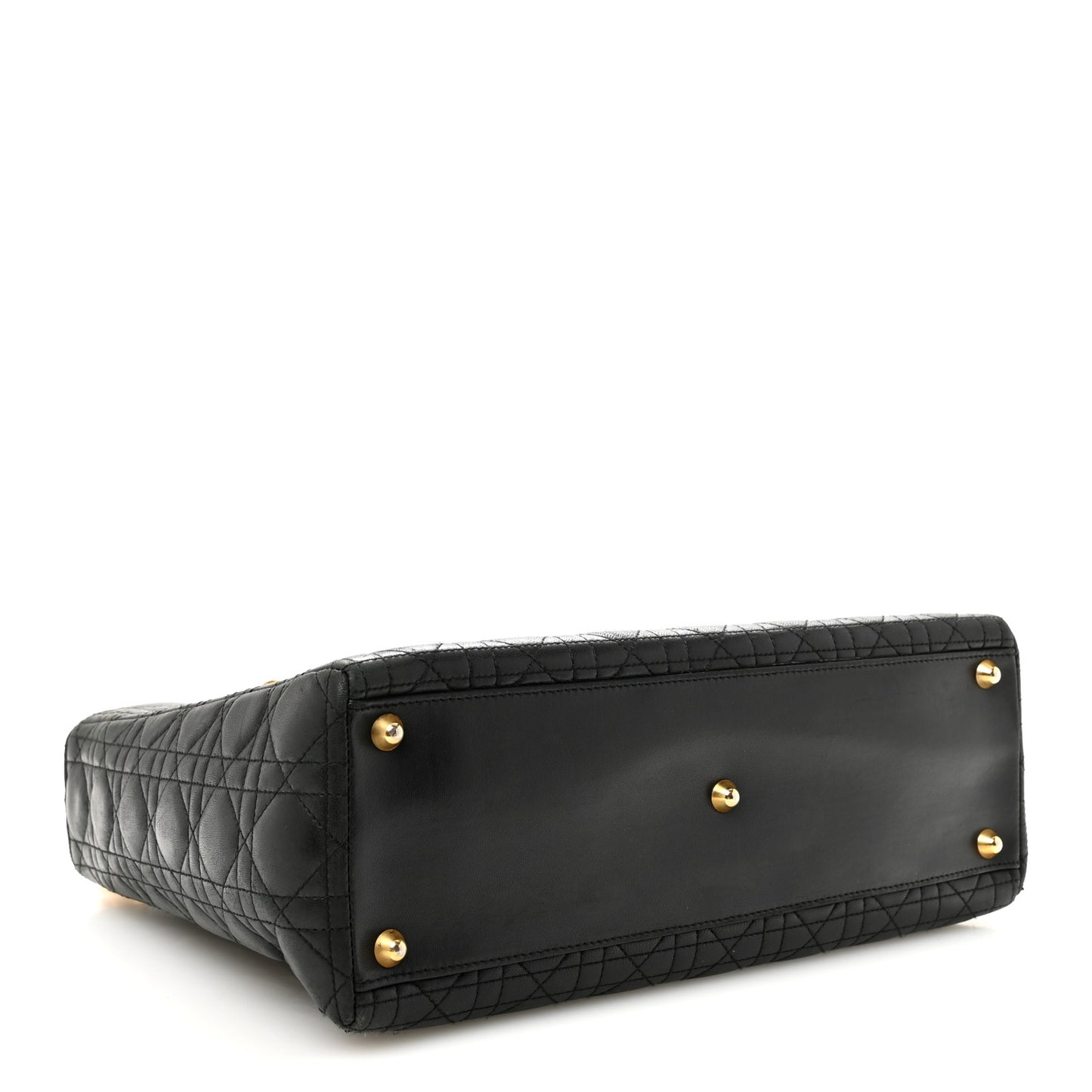 Lambskin Cannage Large Lady Dior Black