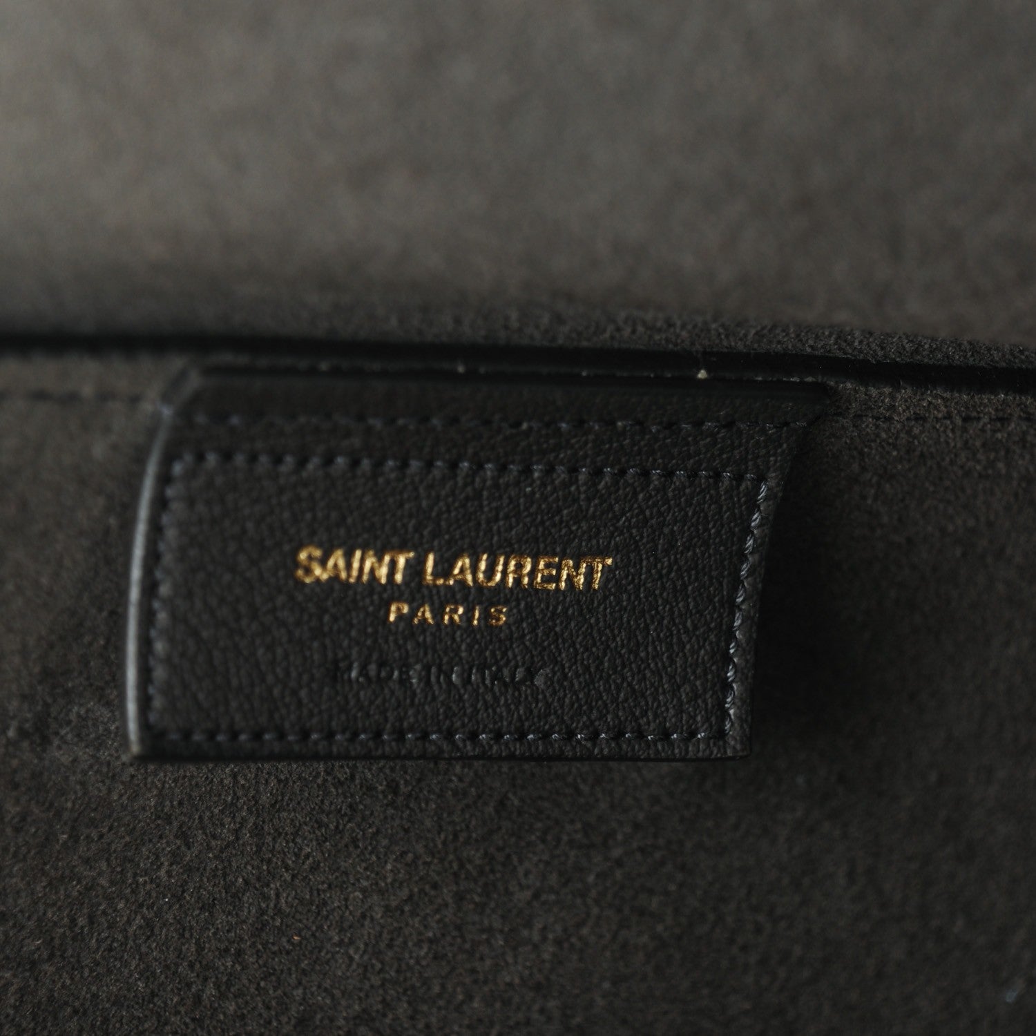Saint Laurent Calfskin Large Shopping Tote Dark Grey 8 of 9