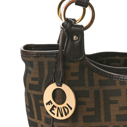 Fendi Zucca Small Chef Shopping Tote Tobacco Moro 10 of 14