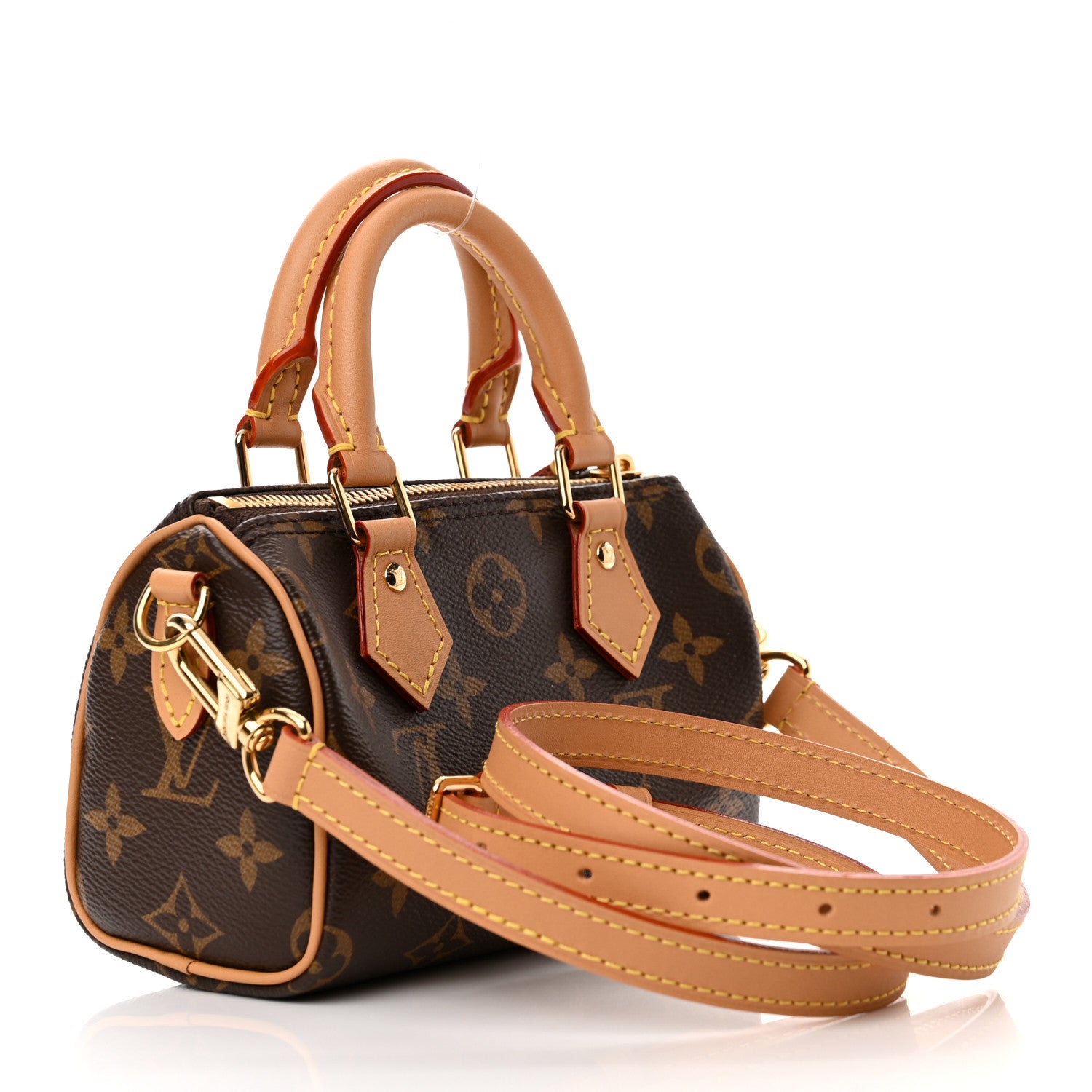 Louis Vuitton Monogram Nano Speedy Bandouliere 2 of 9