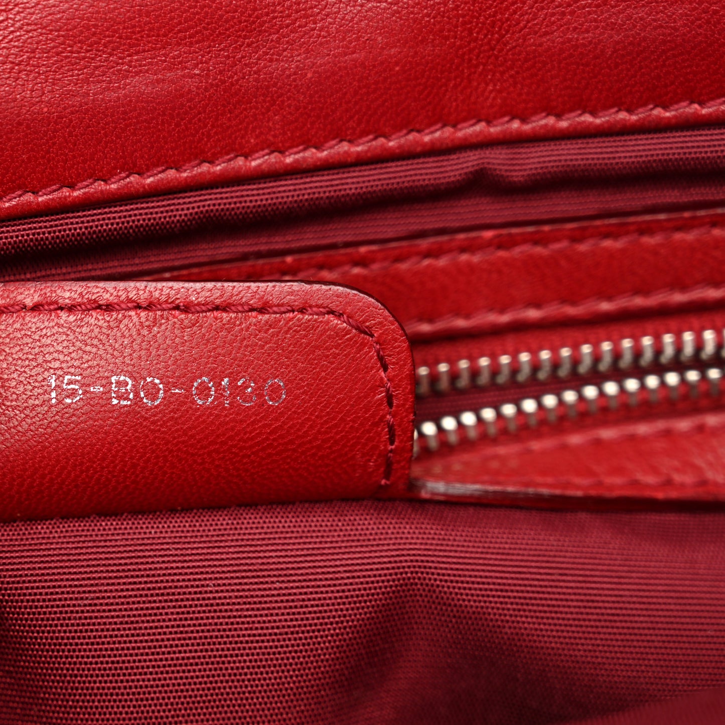 Lambskin Cannage Medium New Lock Flap Red