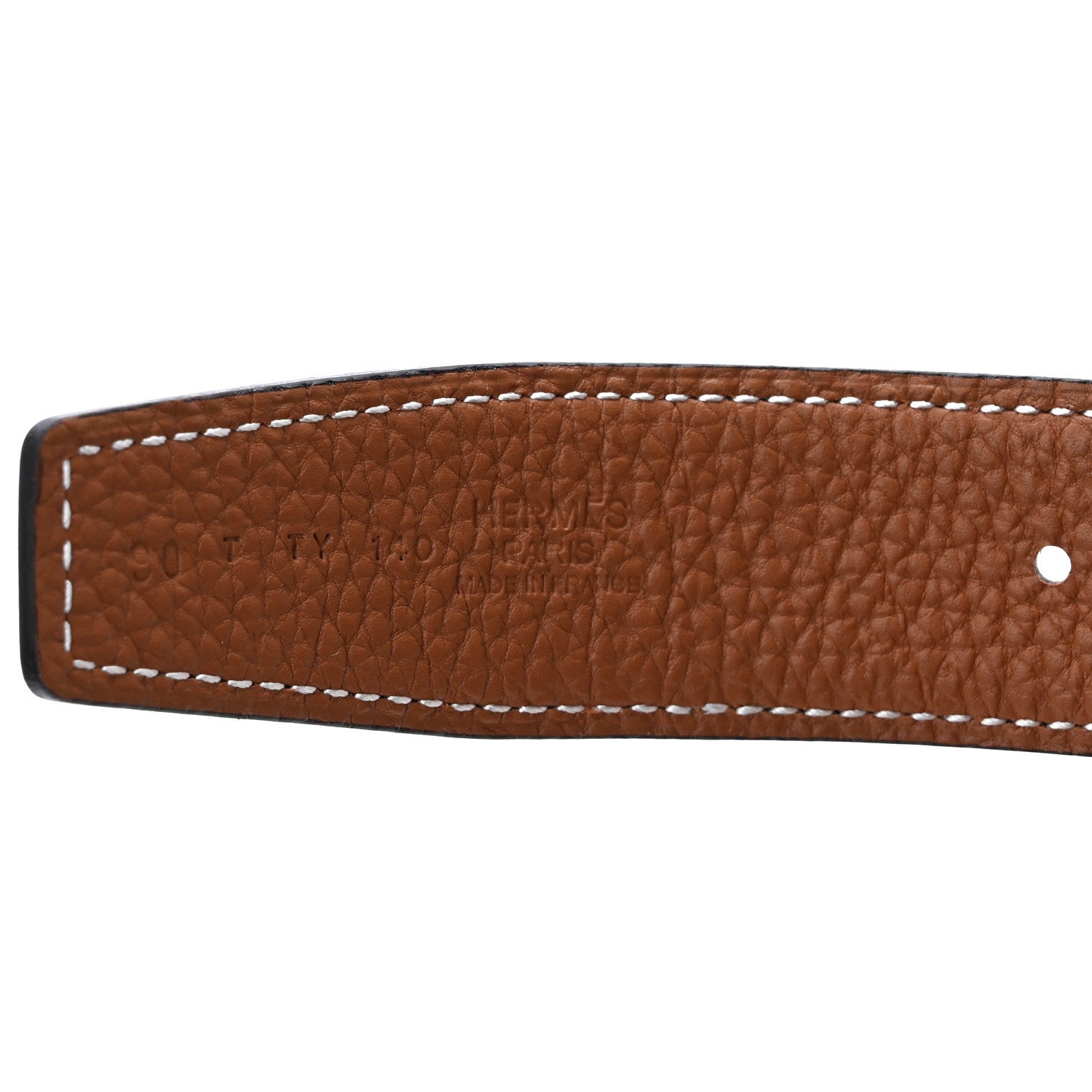 Hermes Swift Togo 32mm H Belt 90 36 Black Gold 3 of 4