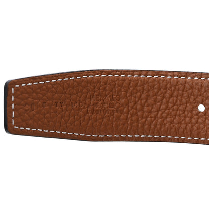 Hermes Swift Togo 32mm H Belt 90 36 Black Gold 3 of 4