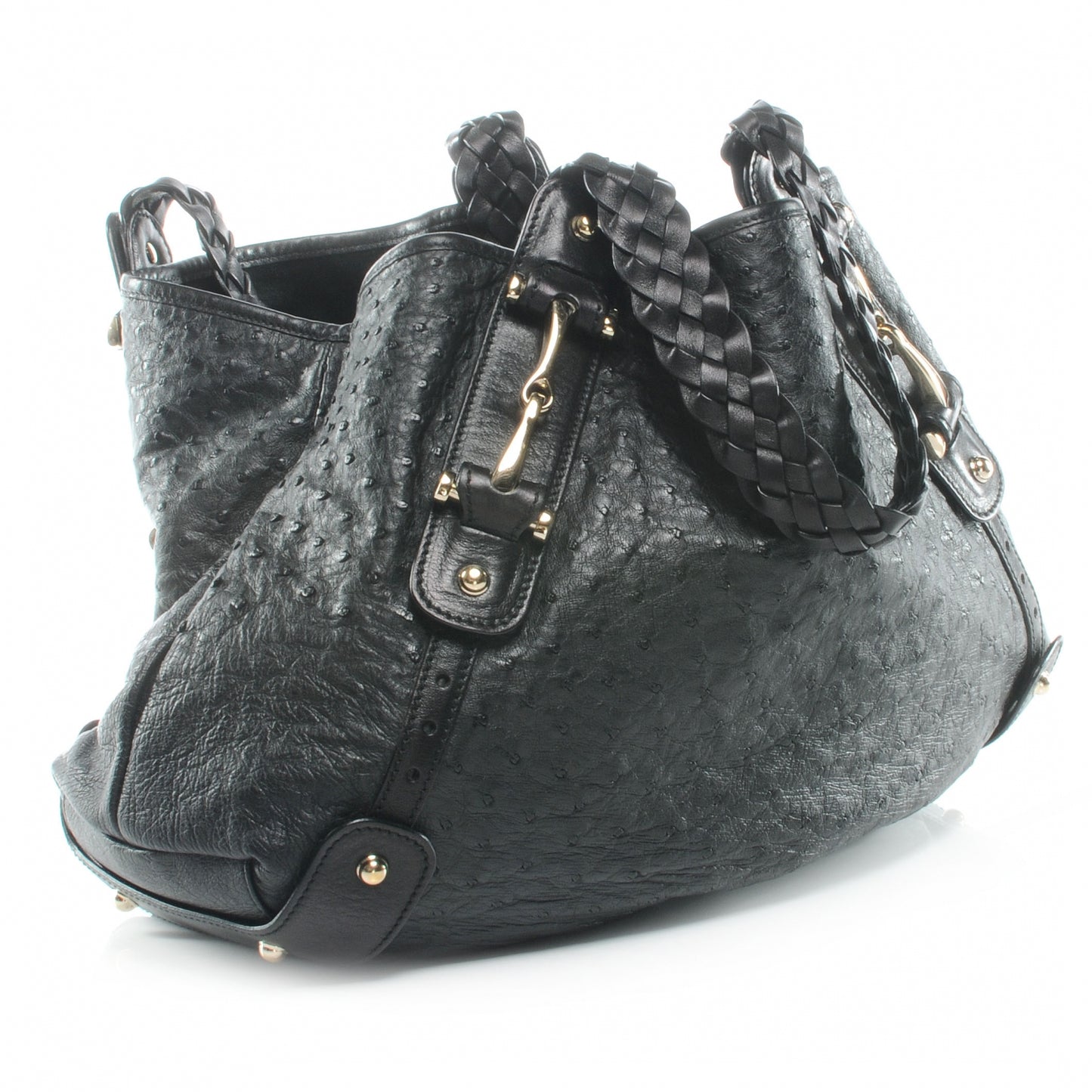 Ostrich Medium Pelham Tote Black