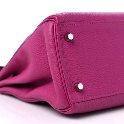 Hermes Togo Kelly Retourne 28 Rose Pourpre 8 of 12