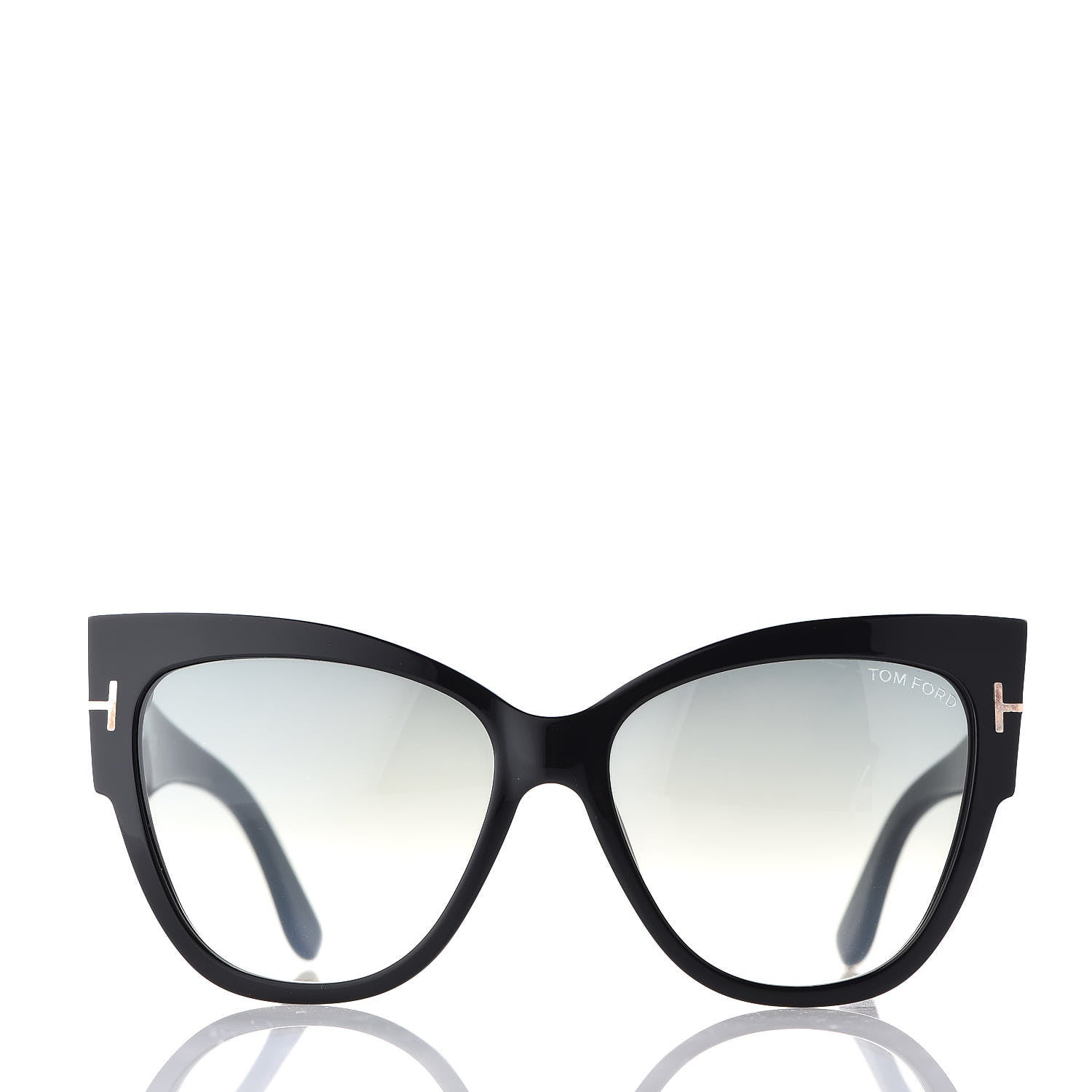 Tom Ford Acetate Anoushka Cat Eye Sunglasses TF371 Black 2 of 7