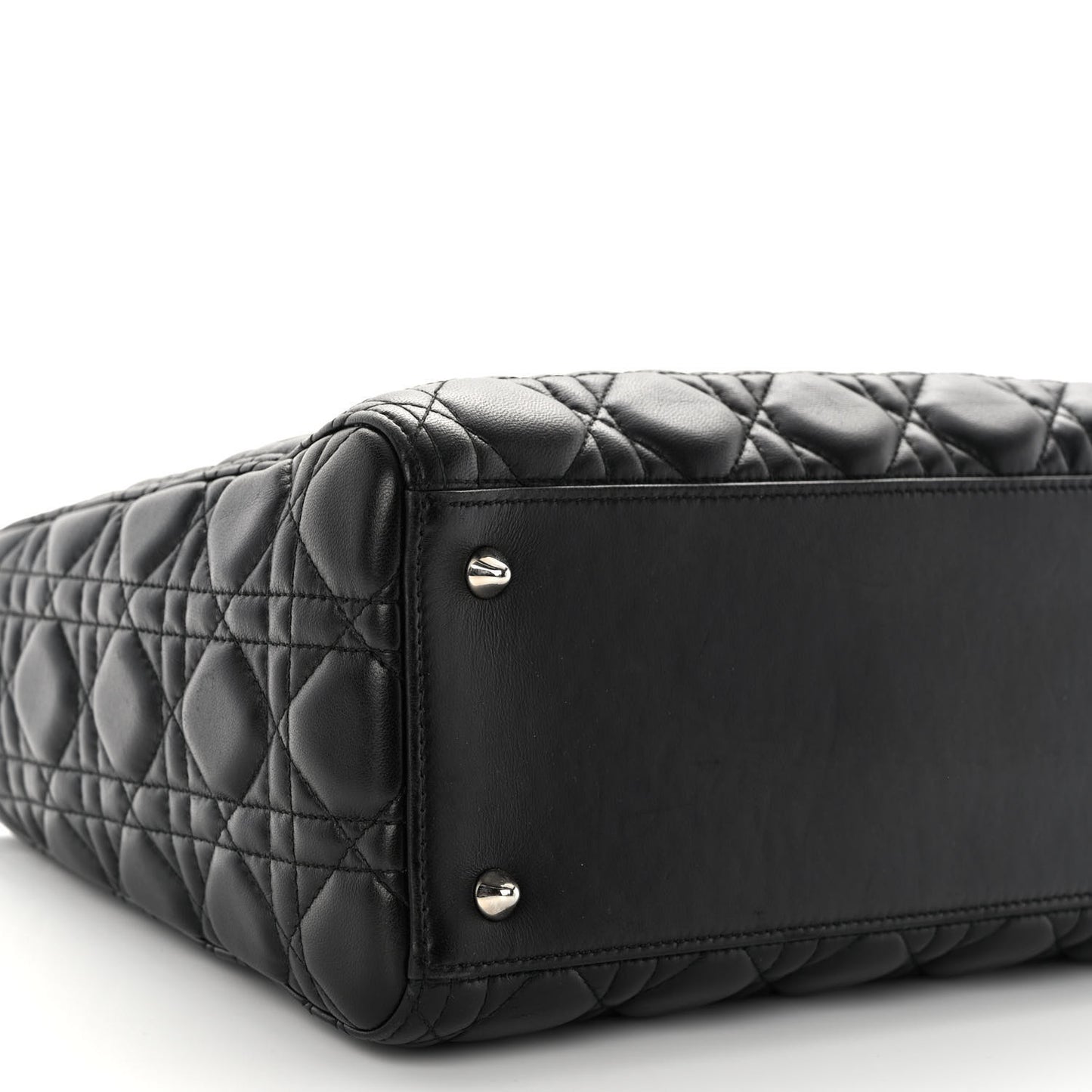 Lambskin Cannage Medium Lady Dior Black