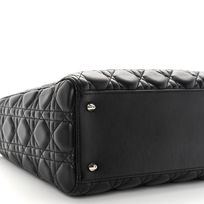 Christian Dior Lambskin Cannage Medium Lady Dior Black 8 of 10