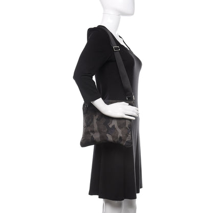 Prada Tessuto Nylon Camouflage Flat Messenger Fumo 2 of 11