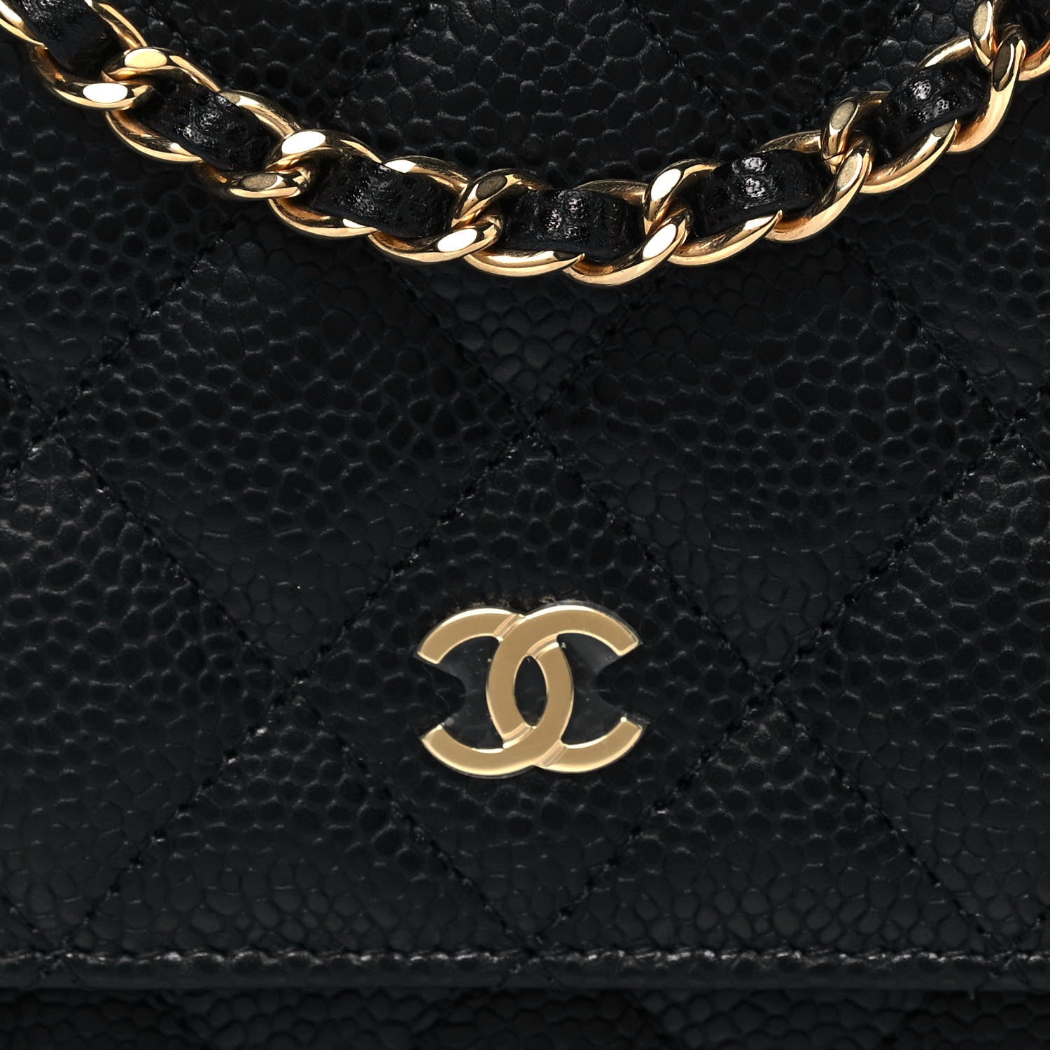Chanel Caviar Quilted Wallet On Chain WOC Black 9 of 15