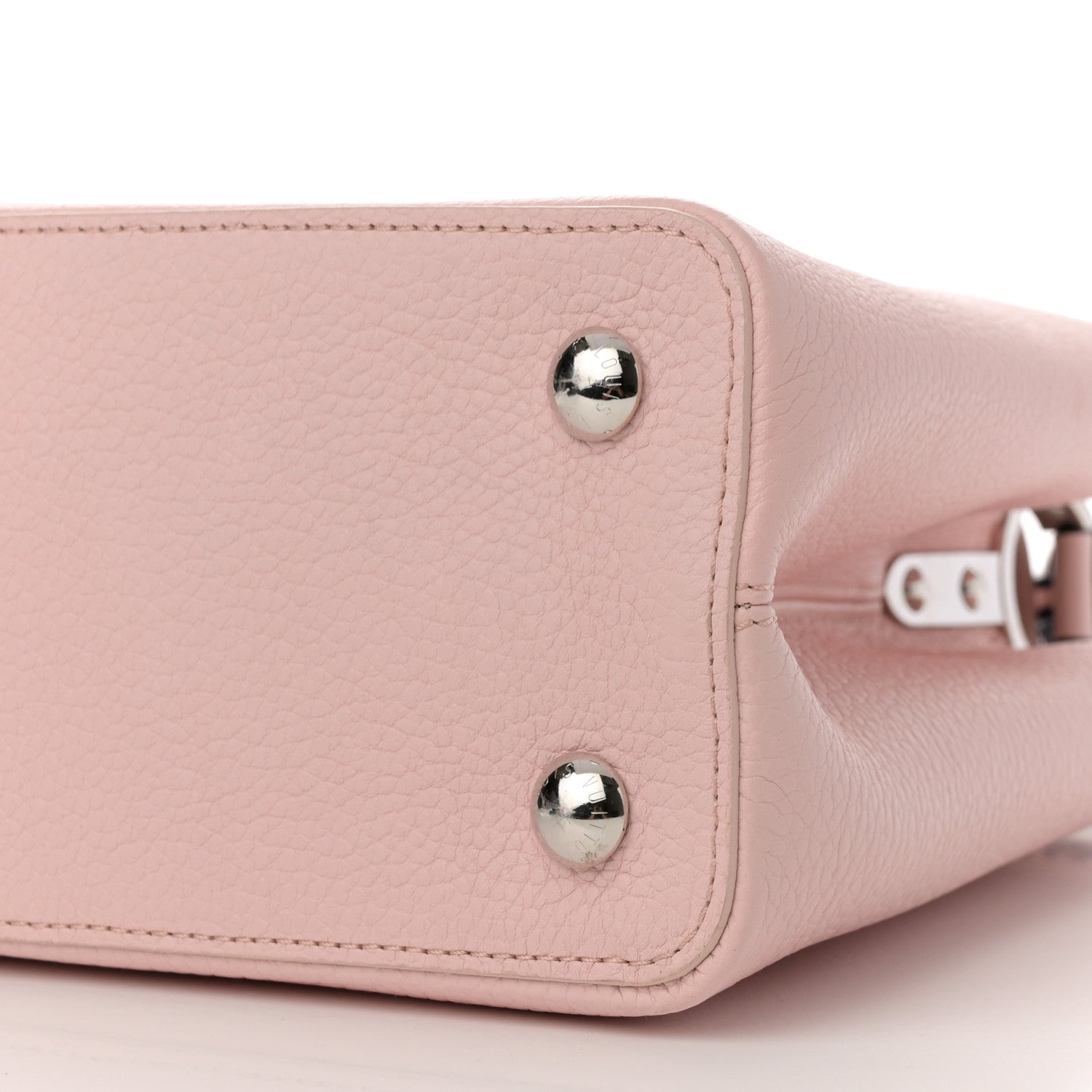 Louis Vuitton Taurillon Braided Capucines MM  Light Pink 9 of 9