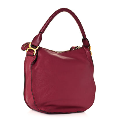 Chloe Calfskin Medium Marcie Hobo Peony Red 3 of 17