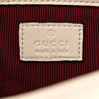 Gucci Lambskin Matelasse Mini GG Marmont Shoulder Bag White 5 of 9