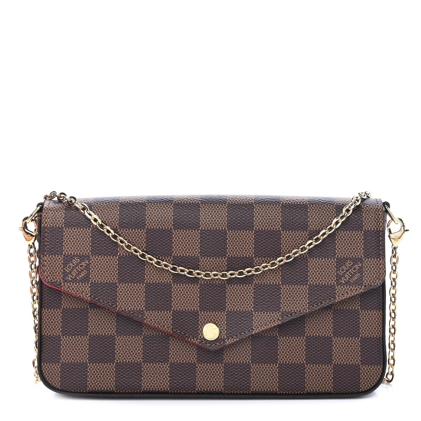 Damier Ebene Pochette Felicie Chain Wallet
