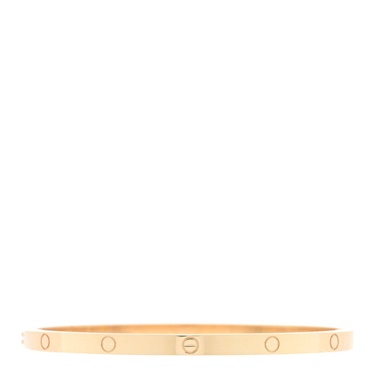 18K Yellow Gold Small LOVE Bracelet 17