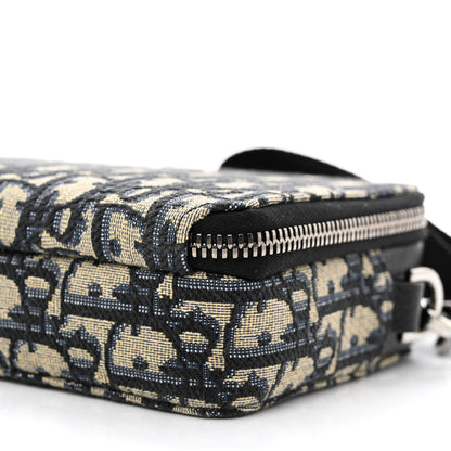 Christian Dior Oblique Pouch Navy Blue 12 of 13