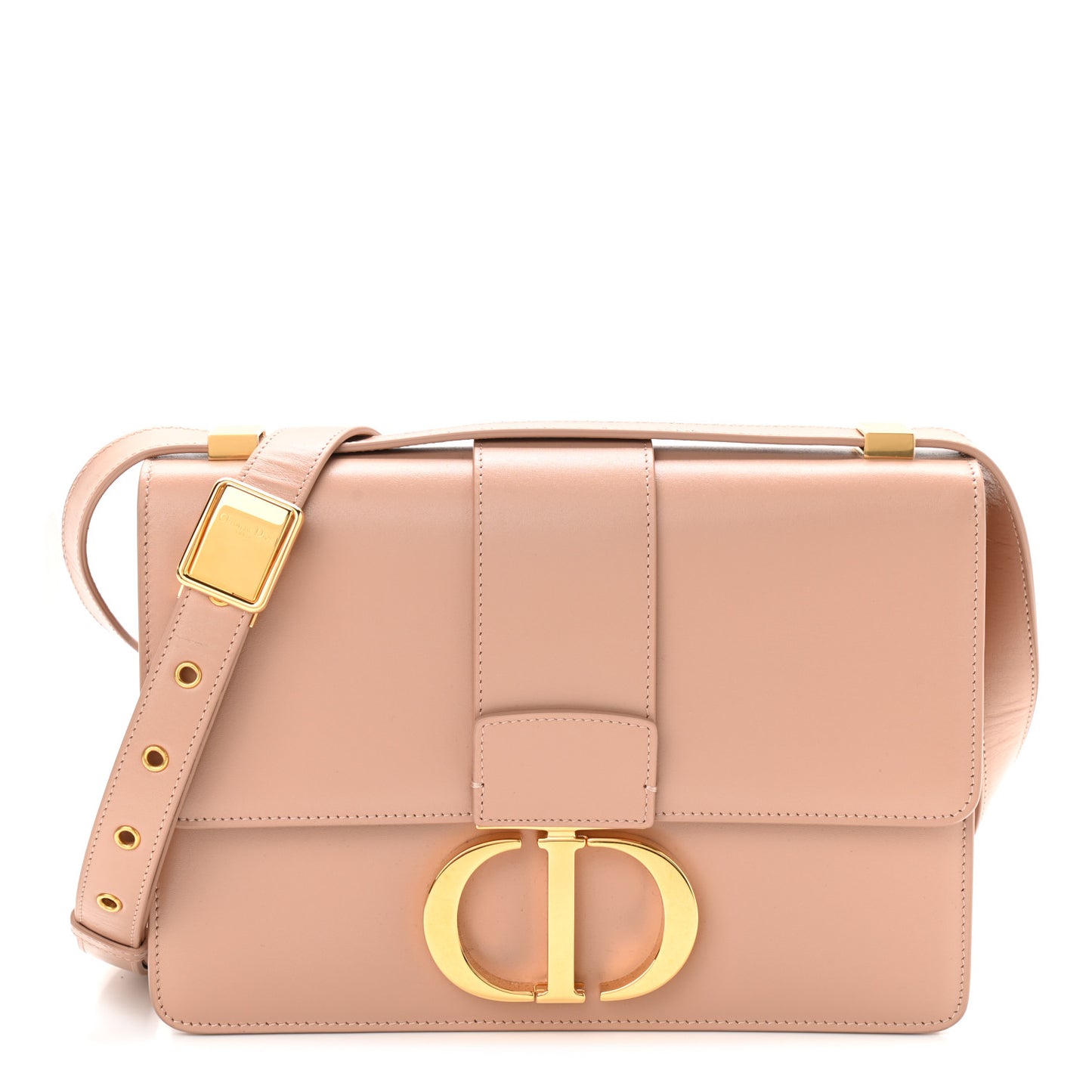 Smooth Calfskin 30 Montaigne Flap Bag Pale Pink
