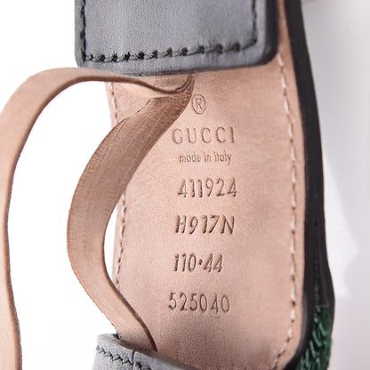 Gucci Calfskin Web Interlocking G Belt 110 44 Black 4 of 6