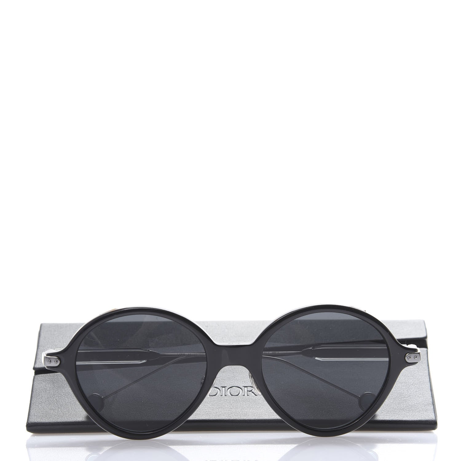 Christian Dior Acetate Umbrage Round Sunglasses Tortoise Black 7 of 7