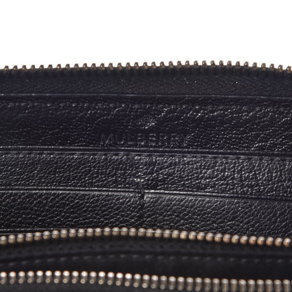 Mulberry Natural Leather Tree Zip Around Long Wallet Black 6 of 8
