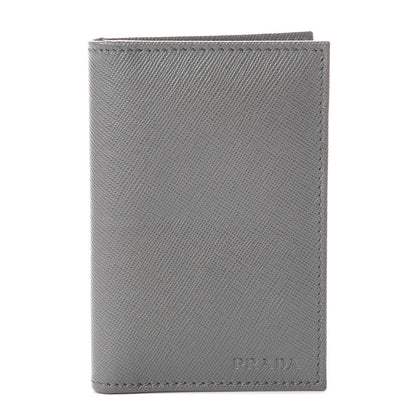 Prada Saffiano Bi-Fold Card Holder Marmo 1 of 5