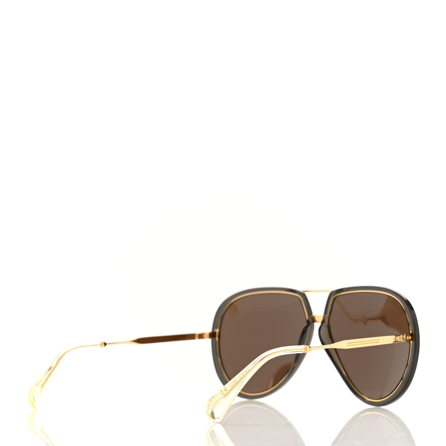 Gucci Aviator Sunglasses GG0904S Gold 4 of 6