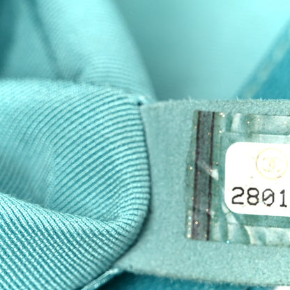 Chanel Caviar Quilted Small Boy Flap Turquoise 7 of 10
