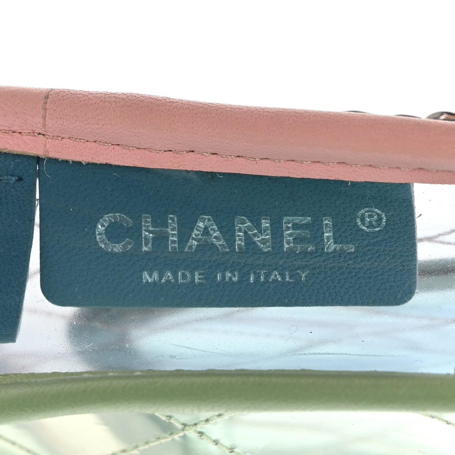 Chanel Lambskin PVC Quilted Mini Coco Splash Flap Blue Green 6 of 10