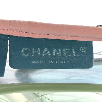 Chanel Lambskin PVC Quilted Mini Coco Splash Flap Blue Green 6 of 10