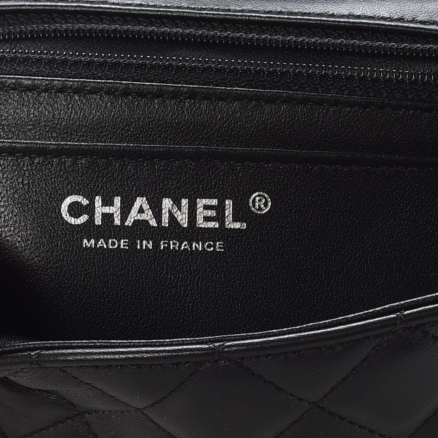 Lambskin Quilted Mini Rectangular Flap Black