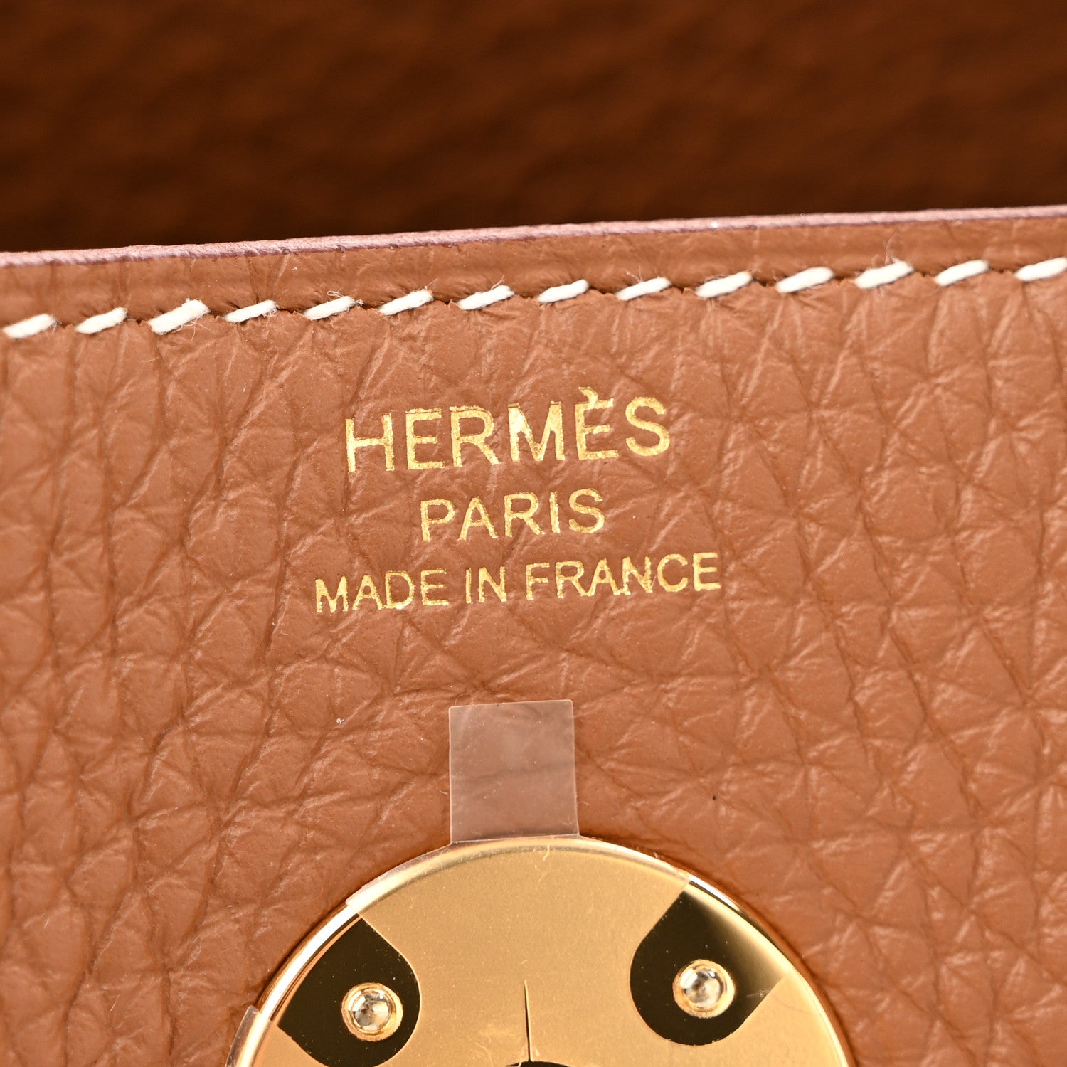 Hermes Taurillon Clemence Lindy 26 Gold 6 of 11