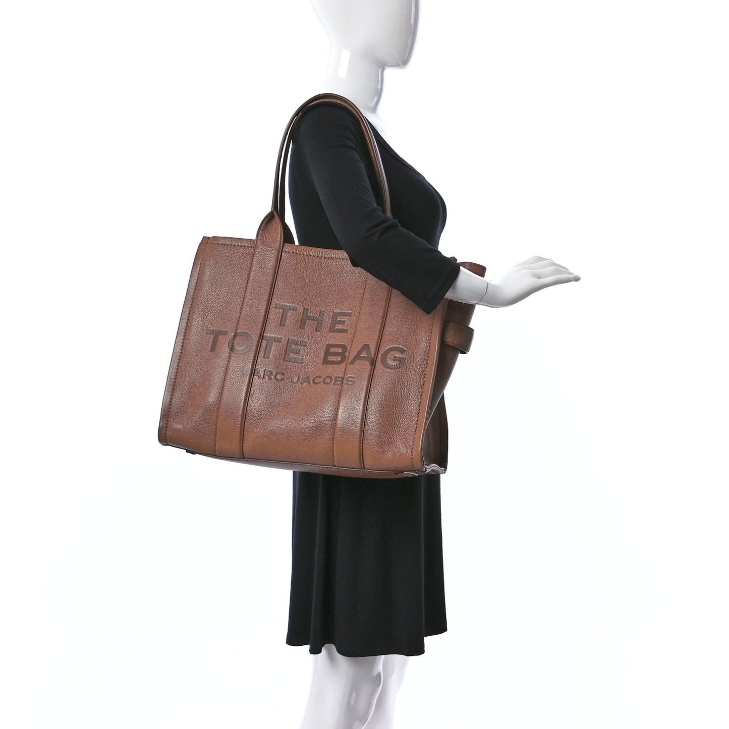 Grained Calfskin Large The Tote Bag Argan Oil