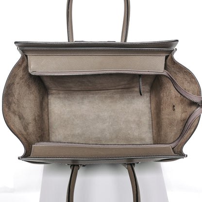 Celine Drummed Calfskin Mini Luggage Souris 5 of 6