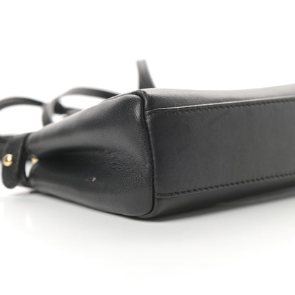 Fendi Nappa Micro Peekaboo Iconic Satchel Black 10 of 14
