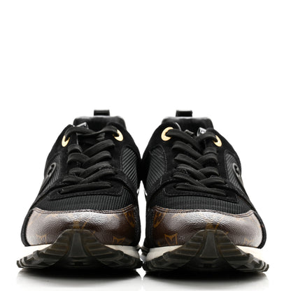 Louis Vuitton Suede Monogram Run Away Sneakers 38 Black 2 of 10