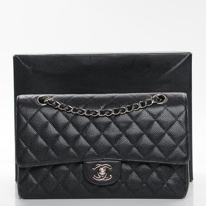 Chanel Caviar Quilted Medium Double Flap Black 9 of 9