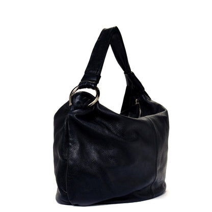 Gucci Pebbled Calfskin Medium Jungle Hobo Black 2 of 5