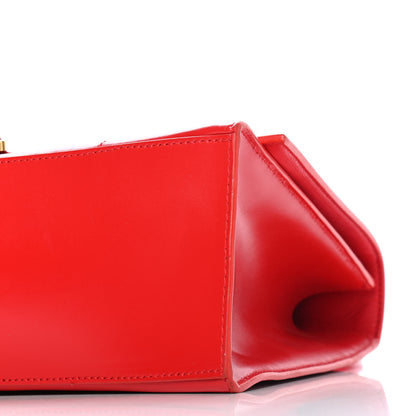 Balenciaga Shiny Box Calfskin Medium Hourglass Top Handle Bag Bright Red 6 of 9