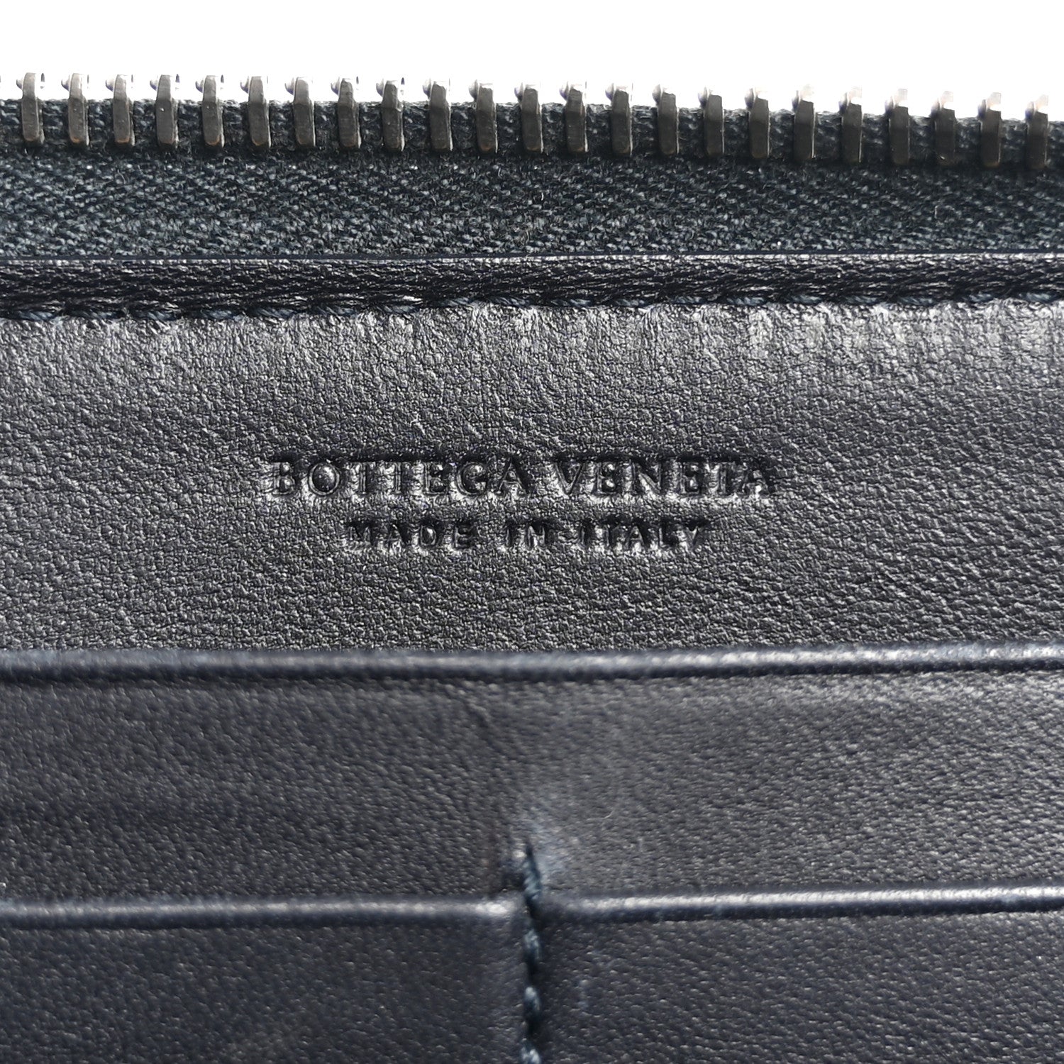 Bottega Veneta Nappa Intrecciato Zip Around Wallet Blue 6 of 13